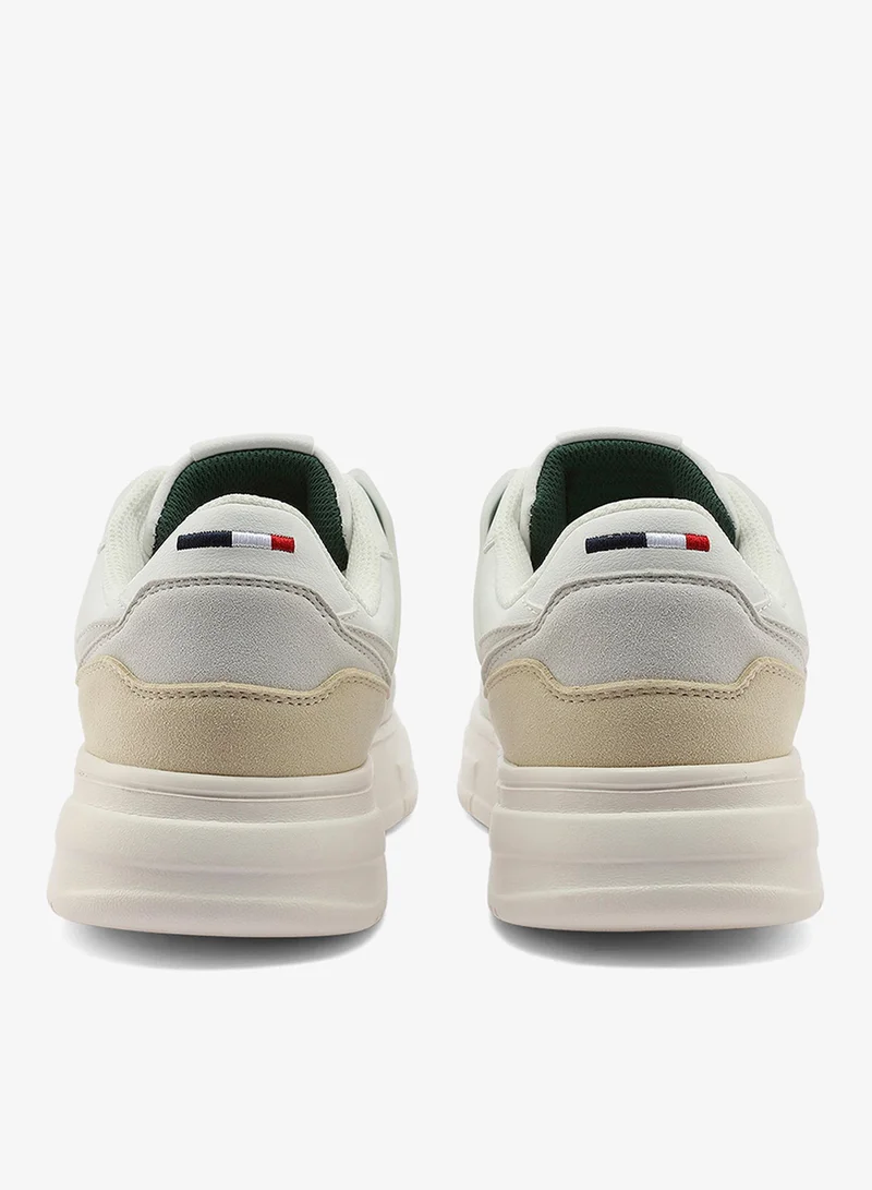 U.S. Polo Assn. white Men's White Low-Top Canvas Sneakers - Iconic Branding for a Clean Look for Men | Best Price UAE